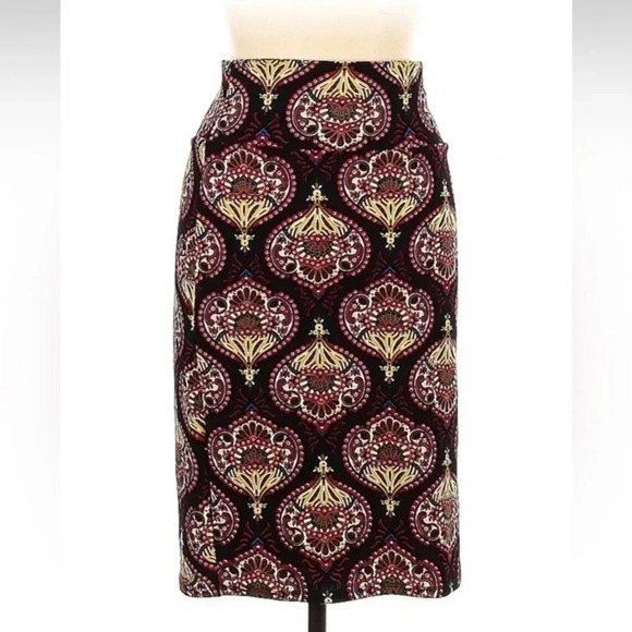 LuLaRoe Cassie Fitted Pencil Skirt Bodycon Bohemian Print Women’s Size M Medium - Picture 1 of 5